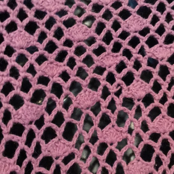 Dusty Pink  Crochet Jacket - Picture 4 of 5